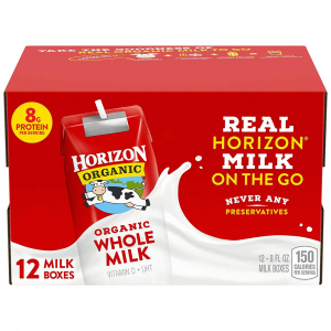 SỮA TƯƠI HORIZON ORGANIC WHOLE MILK MỸ CHO BÉ TỪ 1 TUỔI HỘP 236 ML (HỘP)