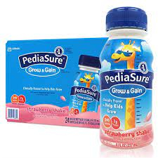 SỮA NƯỚC VỊ DÂU PEDIASURE GROW & GAIN STRAWBERRY SHAKE 237ML, US. (Chai)