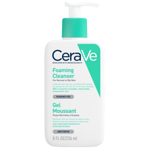 Sữa rửa mặt tạo bọt CeraVe dành cho da thường đến da dầu 236ml (chai)