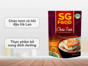 CTSG270: CHÁO TƯƠI SGF GÓI 270G CÁ HỒI ĐẬU HÀ LAN (GÓI)