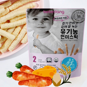 BÁNH GẠO LỨT HỮU CƠ HÌNH QUE BEBEDANG 6M+ (Gói) - nhiều vị